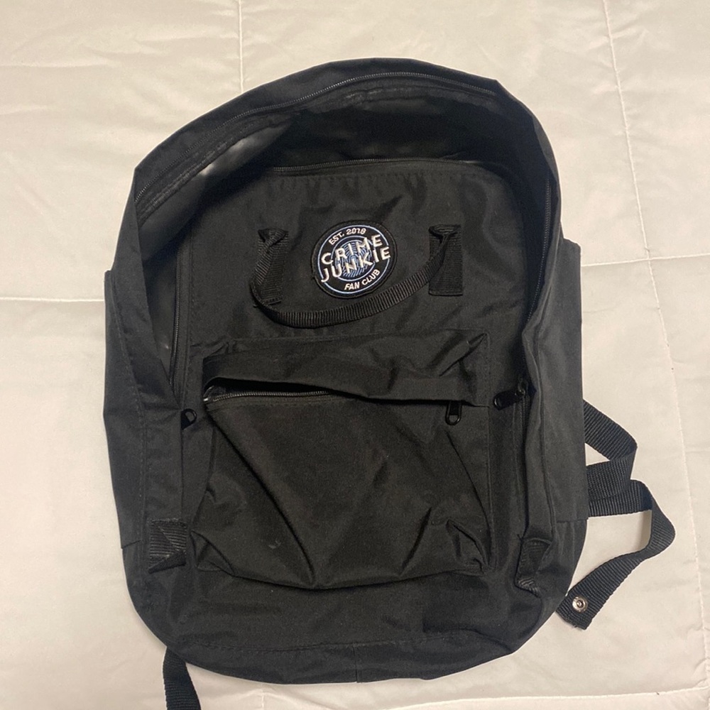 Crime Junkie Fan Club backpack